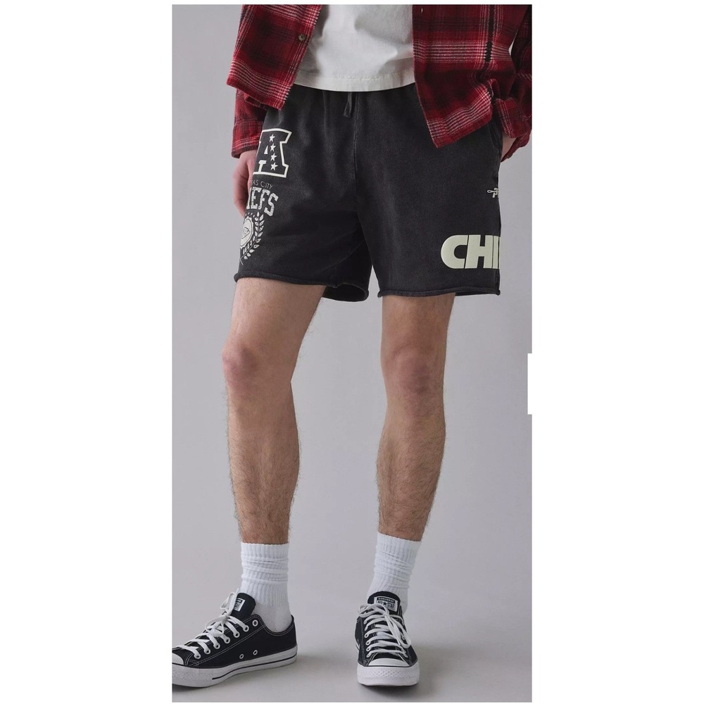 Pro Standard NFL Kansas City Chiefs Graphic Sweat Shorts Large Black Gorpcore